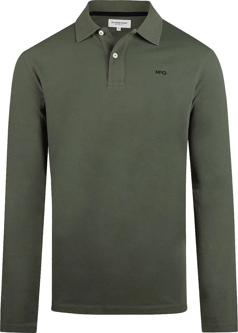 McGregor Long Sleeve Poloshirt Pine Grün - Größe L günstig online kaufen