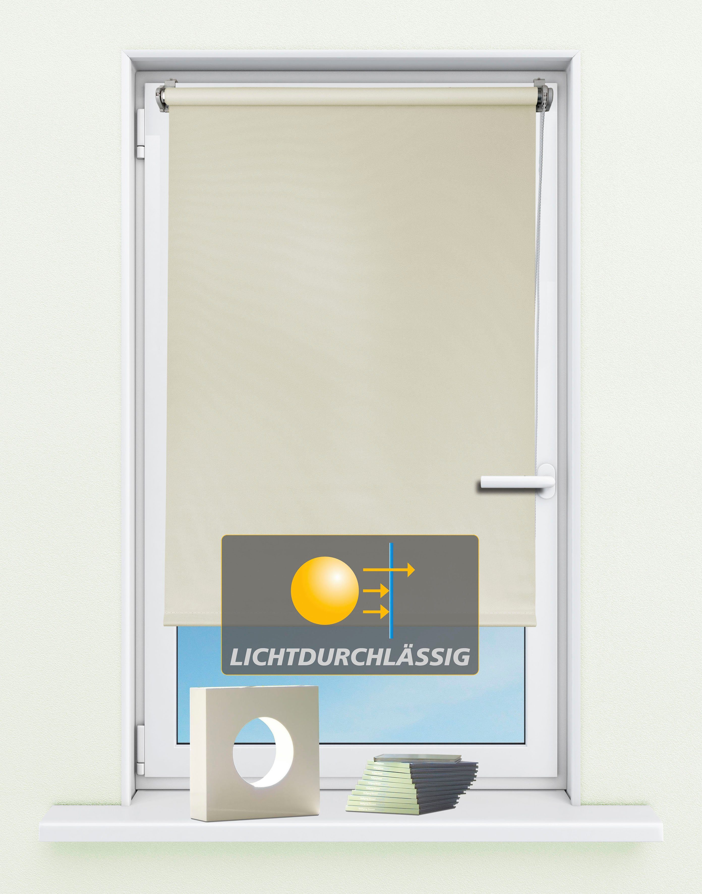 Seitenzugrollo Seitenzugrollo 'Ida', Lichtschutz, Klemmfix, ohne günstig online kaufen