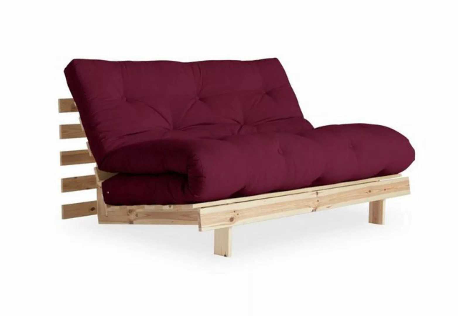 Karup Design 2-Sitzer Schlafsofa ROOTS 140 cm Sofa Gestell Kiefer Massivhol günstig online kaufen