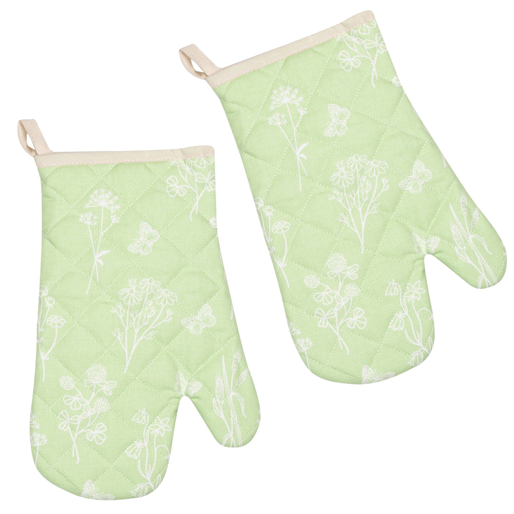 Kracht Topfhandschuhe Wildblumen, (Set, 2-tlg., 2-teilig), günstig online kaufen