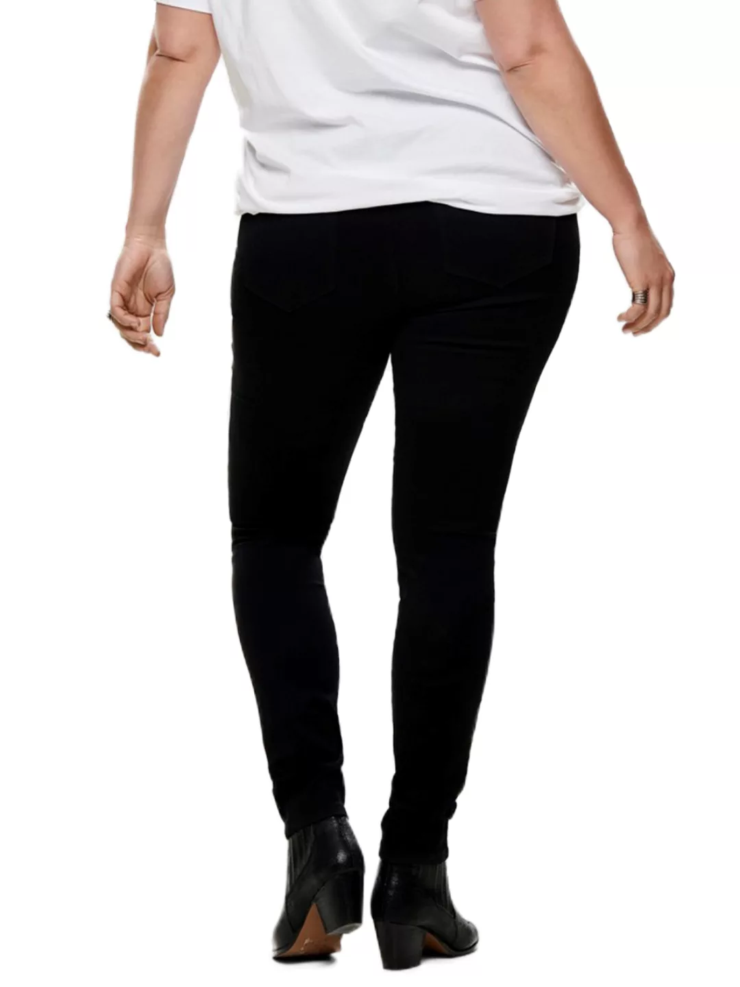 Carmakoma by Only Damen Jeans CARAUGUSTA HW SK - Skinny Fit - Schwarz - Bla günstig online kaufen