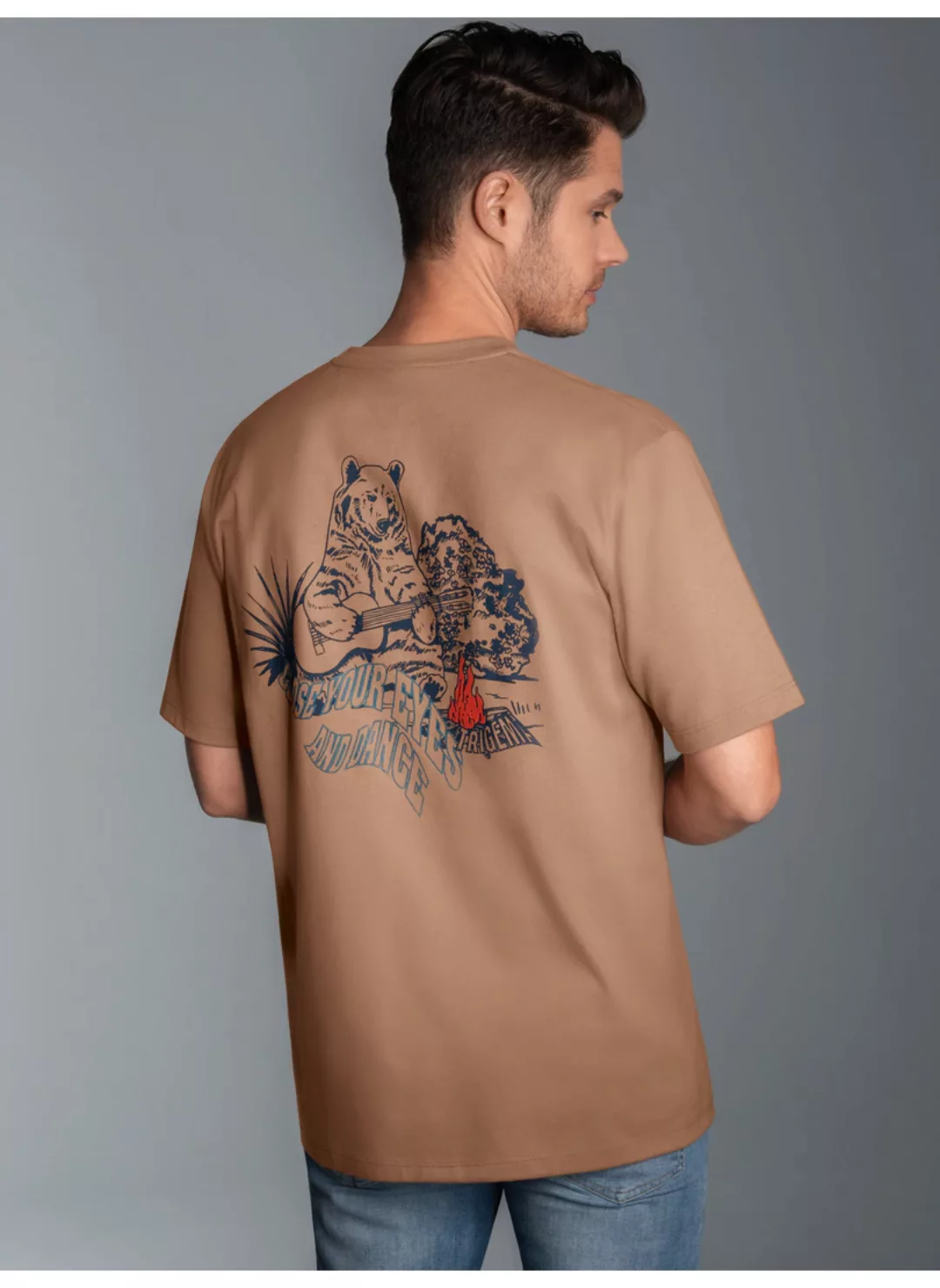 Trigema T-Shirt "TRIGEMA T-Shirt mit großem Bären-Printmotiv" günstig online kaufen