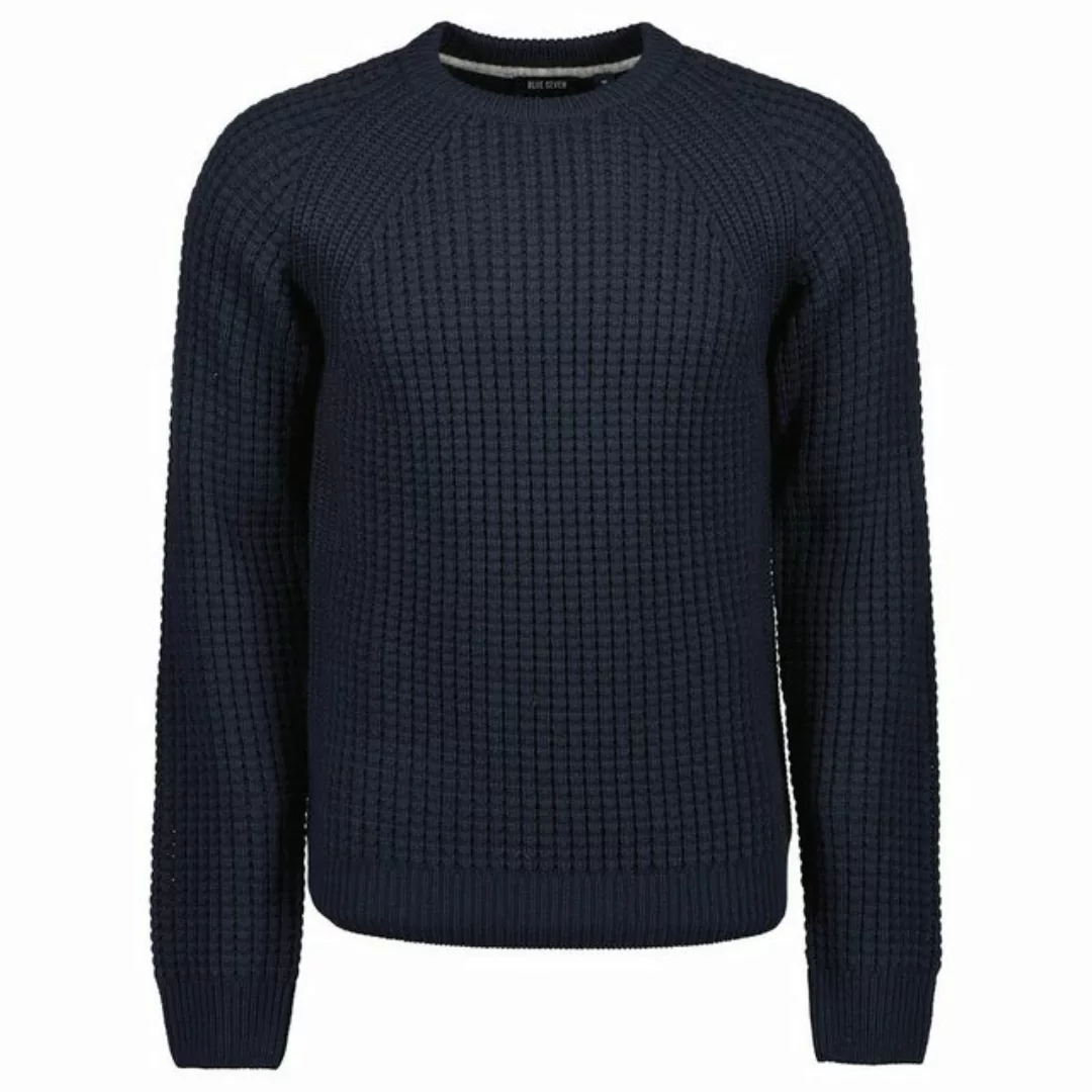 Blue Seven Rundhalspullover Herren Strickpullover mit Struktur-Muster - Pul günstig online kaufen