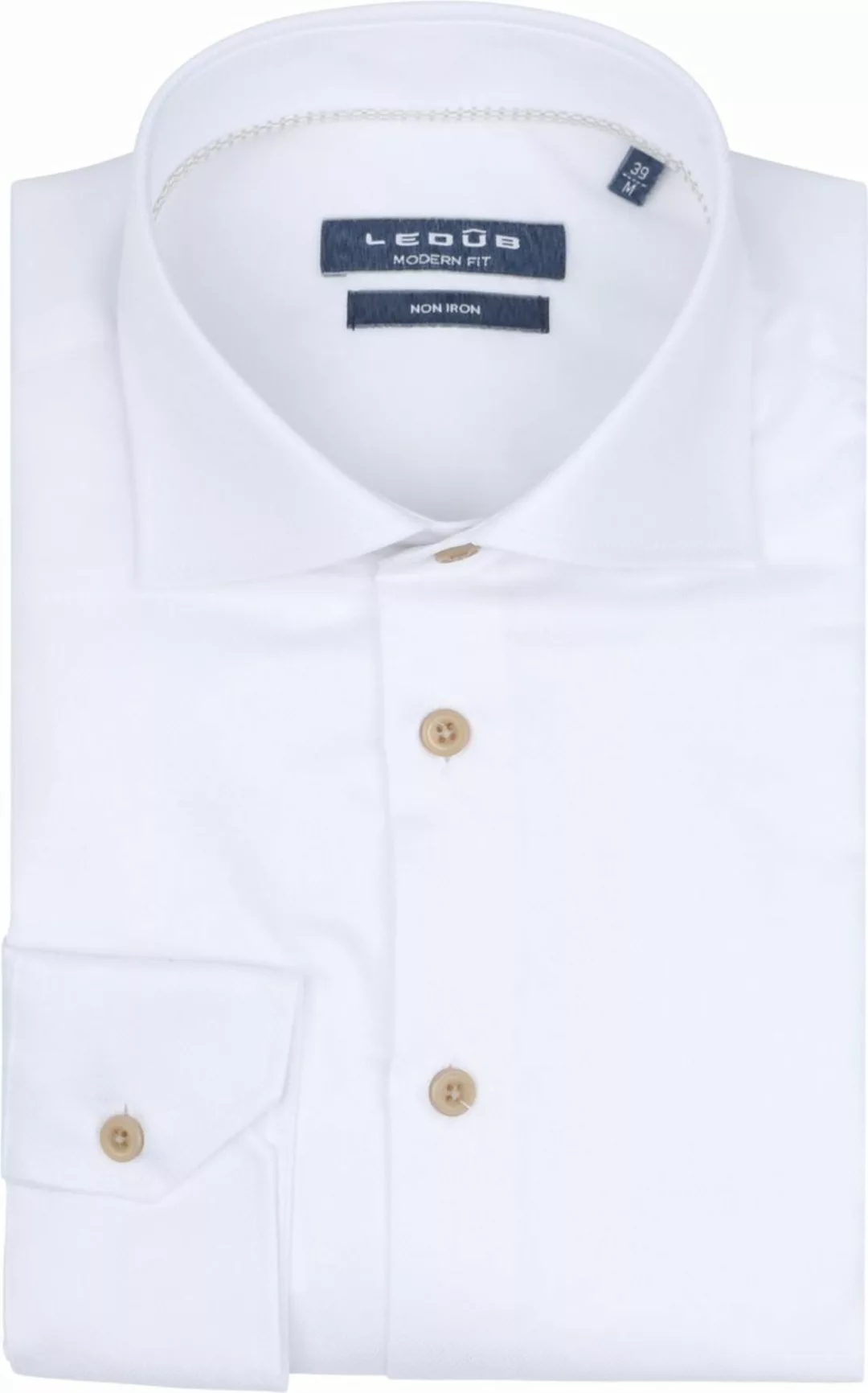Ledub Hemd Weiß - Größe 41 günstig online kaufen