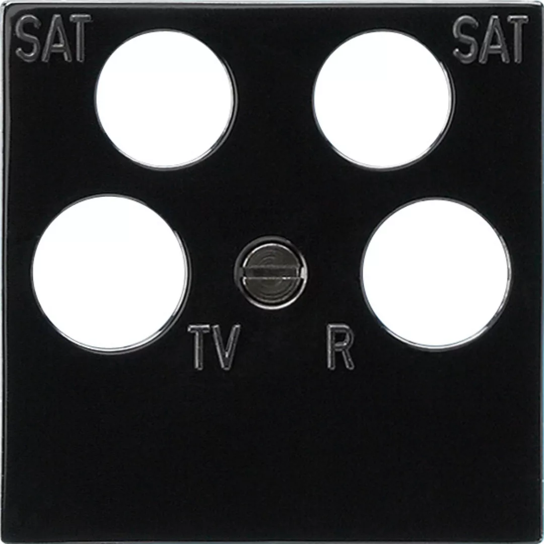 Gira Zentralplatte Ankaro sw RF/TV+2xSat 025910 günstig online kaufen