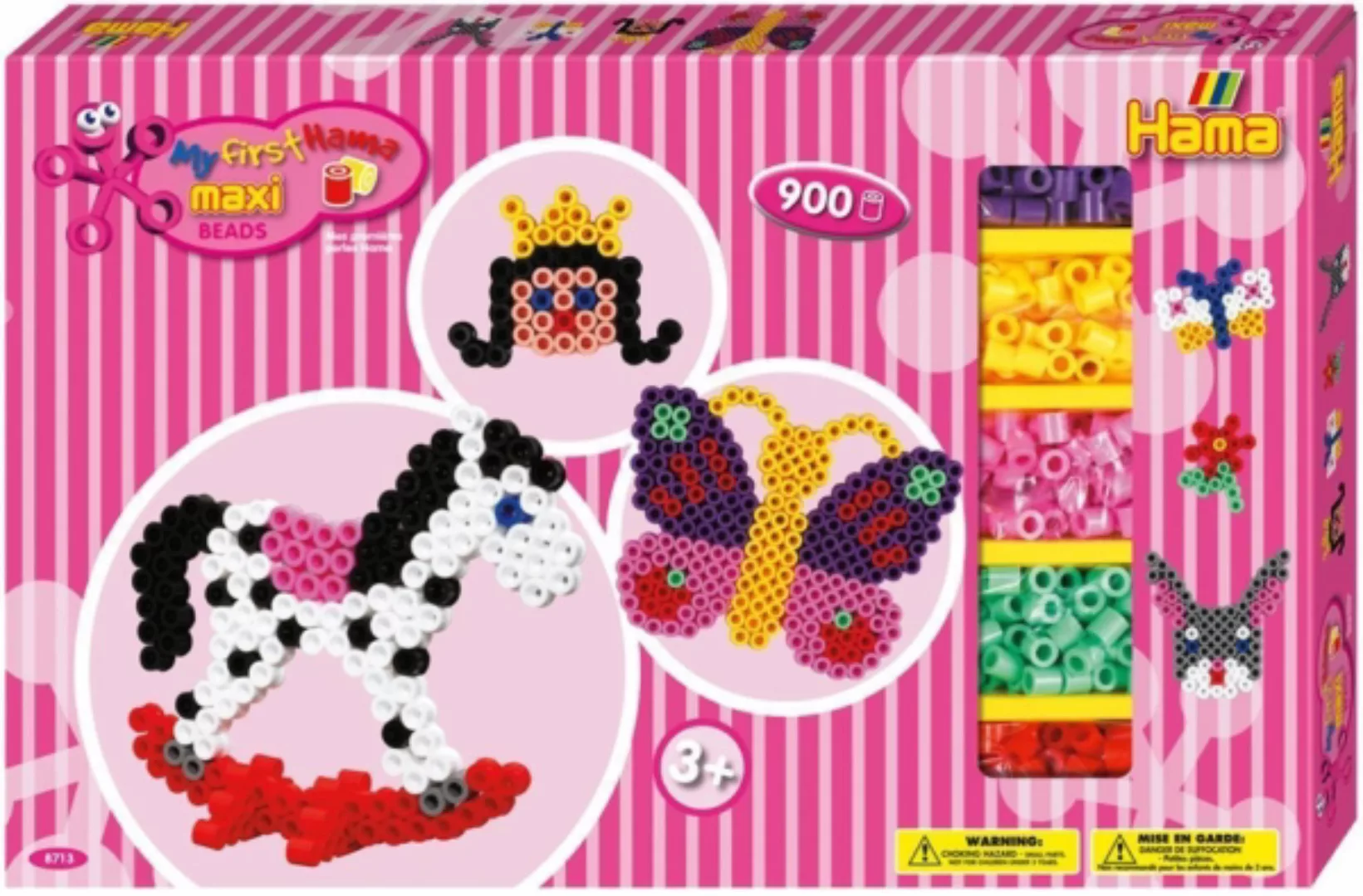 Hama 8713 - Bügelperlen Maxi - Gigantische Geschenkpackung Pink günstig online kaufen