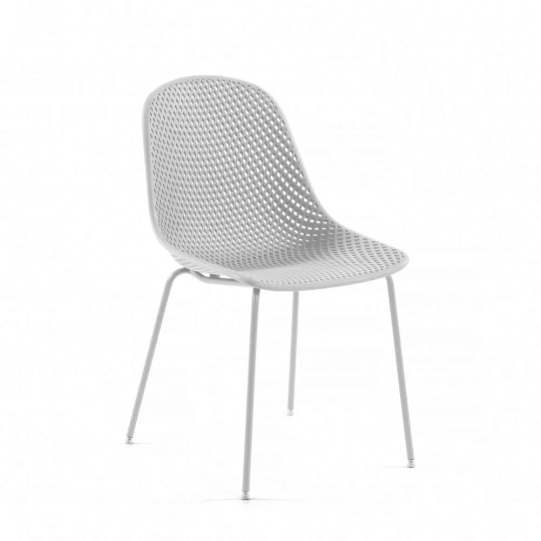 Esstisch Stühle in Weiß Skandi Design (4er Set) günstig online kaufen