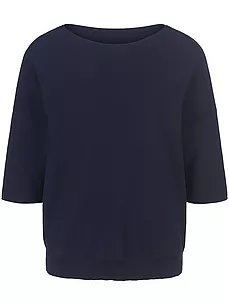 Rundhals-Pullover aus 100% SUPIMA®-Baumwolle Peter Hahn Supima blau günstig online kaufen