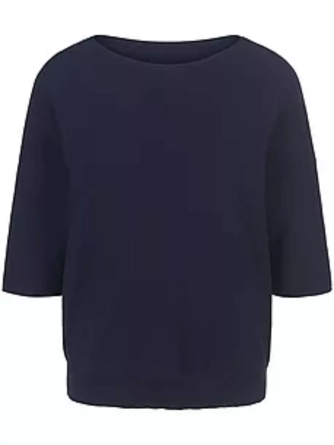 Rundhals-Pullover aus 100% SUPIMA®-Baumwolle Peter Hahn Supima blau günstig online kaufen