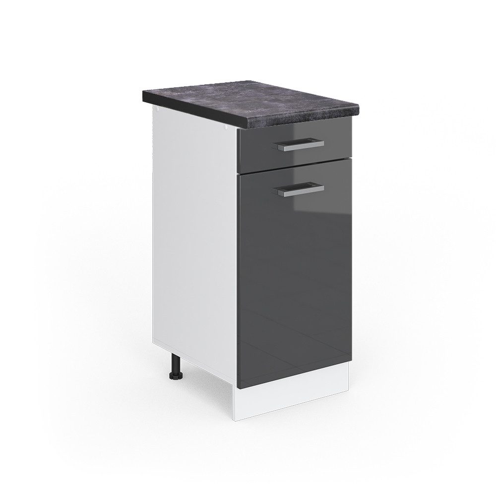 Vicco Unterschrank R-Line, Anthrazit Hochglanz/Weiß, 40 günstig online kaufen