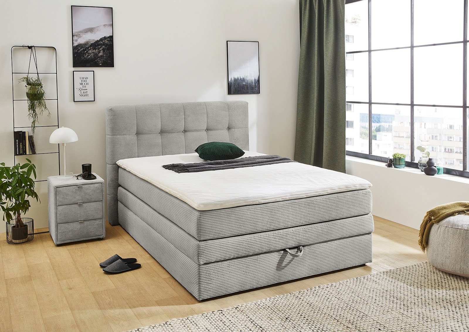 Jockenhöfer Gruppe Boxspringbett Amy, mit Bettkasten und Kaltschaum-Topper günstig online kaufen
