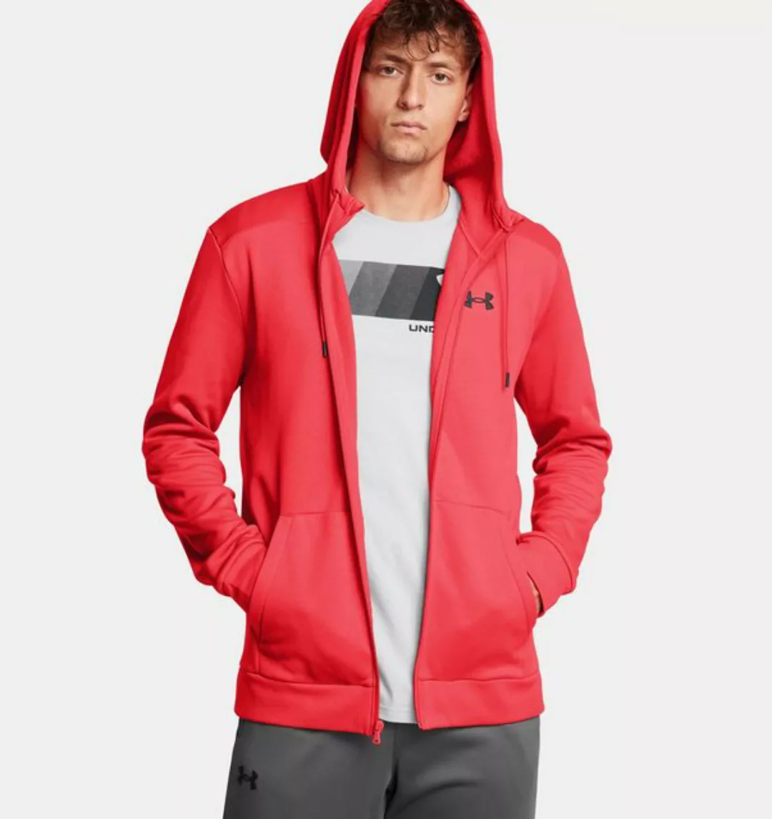 Under Armour® Kapuzenpullover UA ARMOUR FLEECE FZ HOODIE RACER RED günstig online kaufen