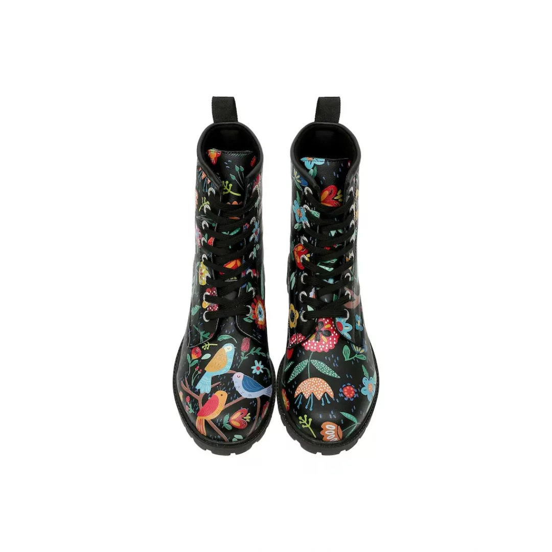 DOGO Schnürboots "Damen Boots Flower & Birds Vegan Damen Boots / Female", V günstig online kaufen