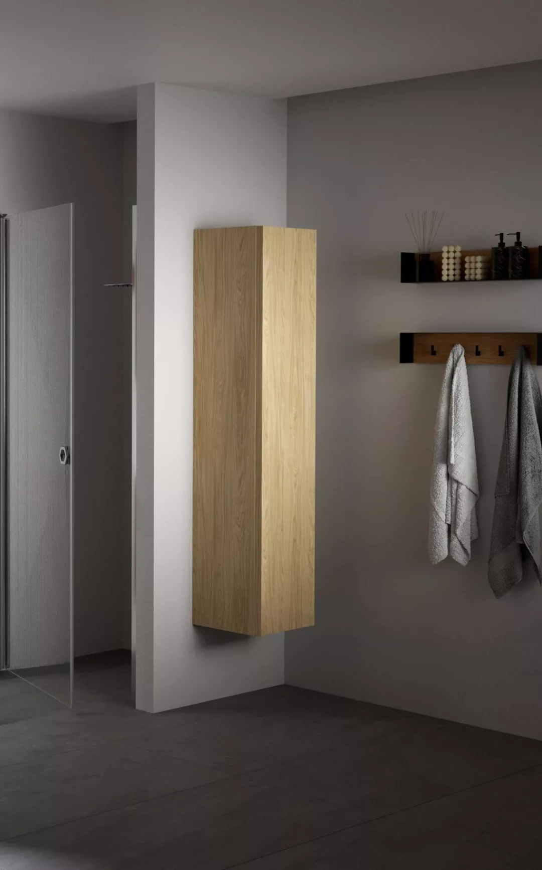 welltime Hochschrank "Pure Badezimmerschrank", Breite 35 cm, Höhe 160 cm, m günstig online kaufen