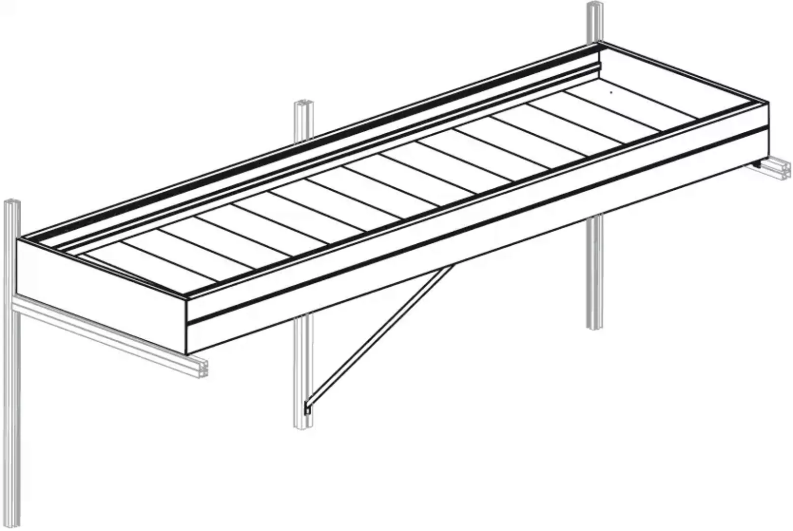 KGT Pflanzschale "Pflanzwanne Callas III", BxT: 227x63,5 cm günstig online kaufen