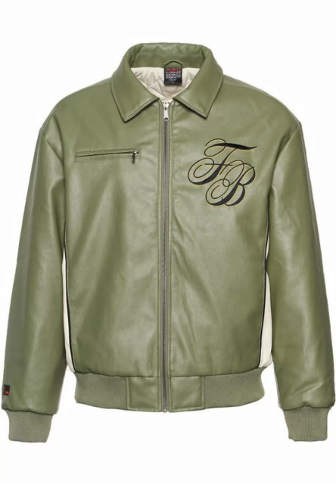 Fubu Lederjacke Fubu Herren FM234-008-2 FUBU FB Initials Leather Coach Jack günstig online kaufen