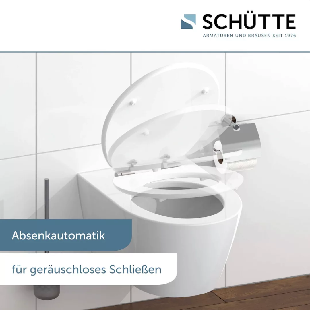 Schütte WC-Sitz "BALANCE", High Gloss mit MDF Holzkern, mit Absenkautomatik günstig online kaufen