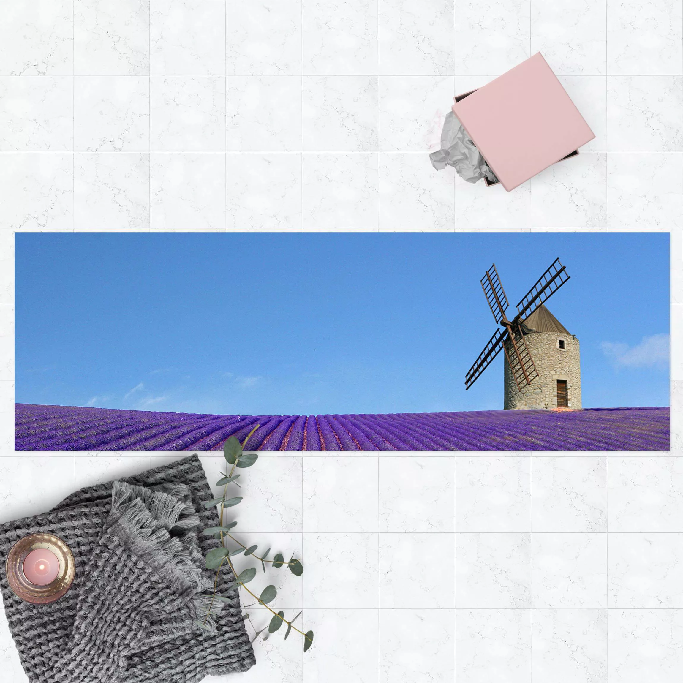 Vinyl-Teppich Lavendelduft in der Provence günstig online kaufen