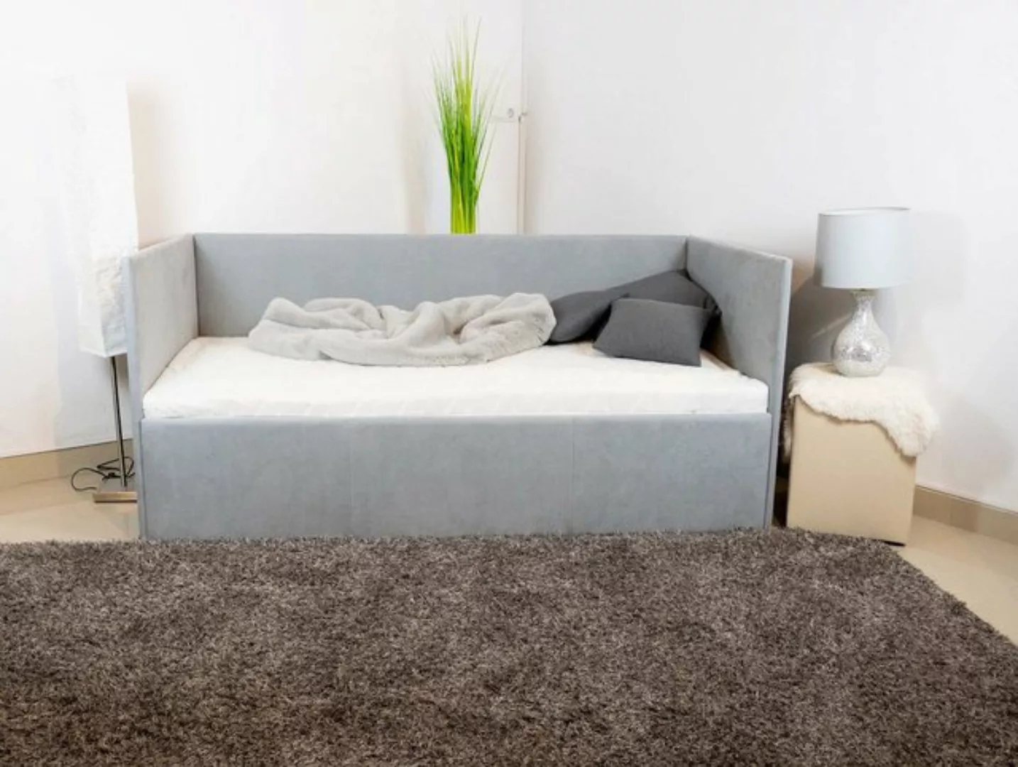 PAARA Polsterbett Sofia mit Bettkasten mit alles Farbwahl, in Sofa Optik günstig online kaufen