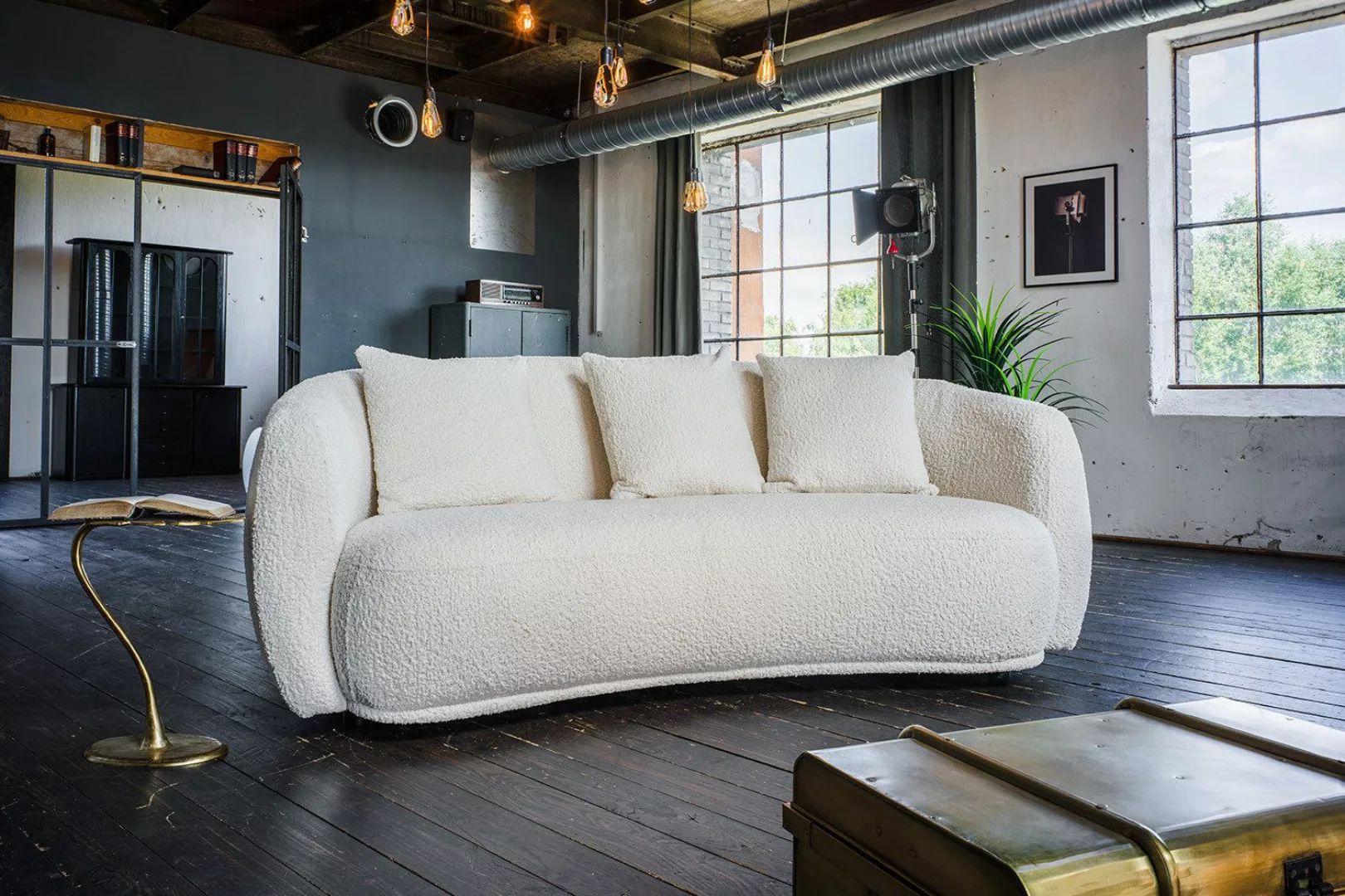 KAWOLA 3-Sitzer RADA, Sofa Couch Stoff günstig online kaufen