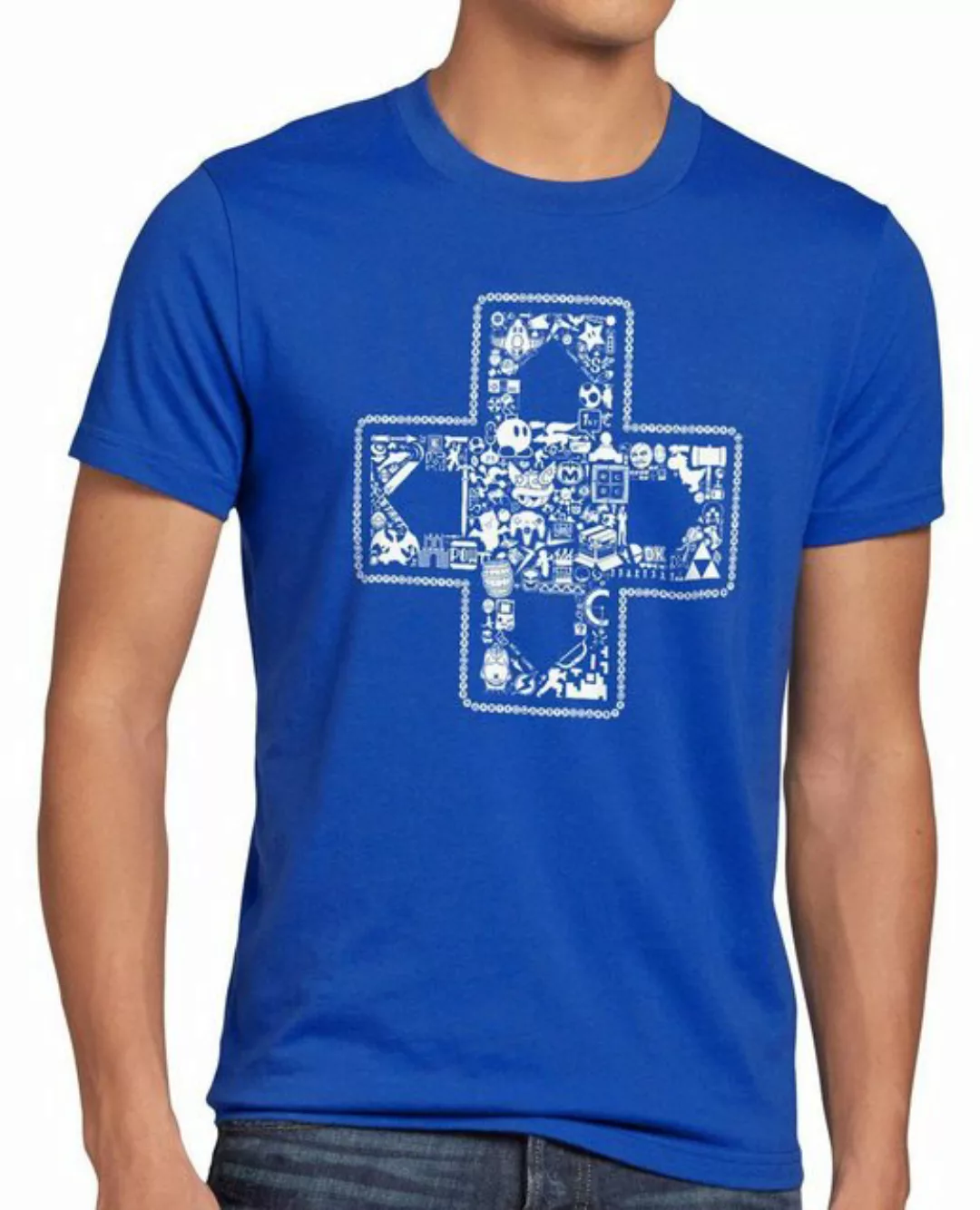 style3 Print-Shirt Herren T-Shirt Classic Gamer Play controller mario nes s günstig online kaufen