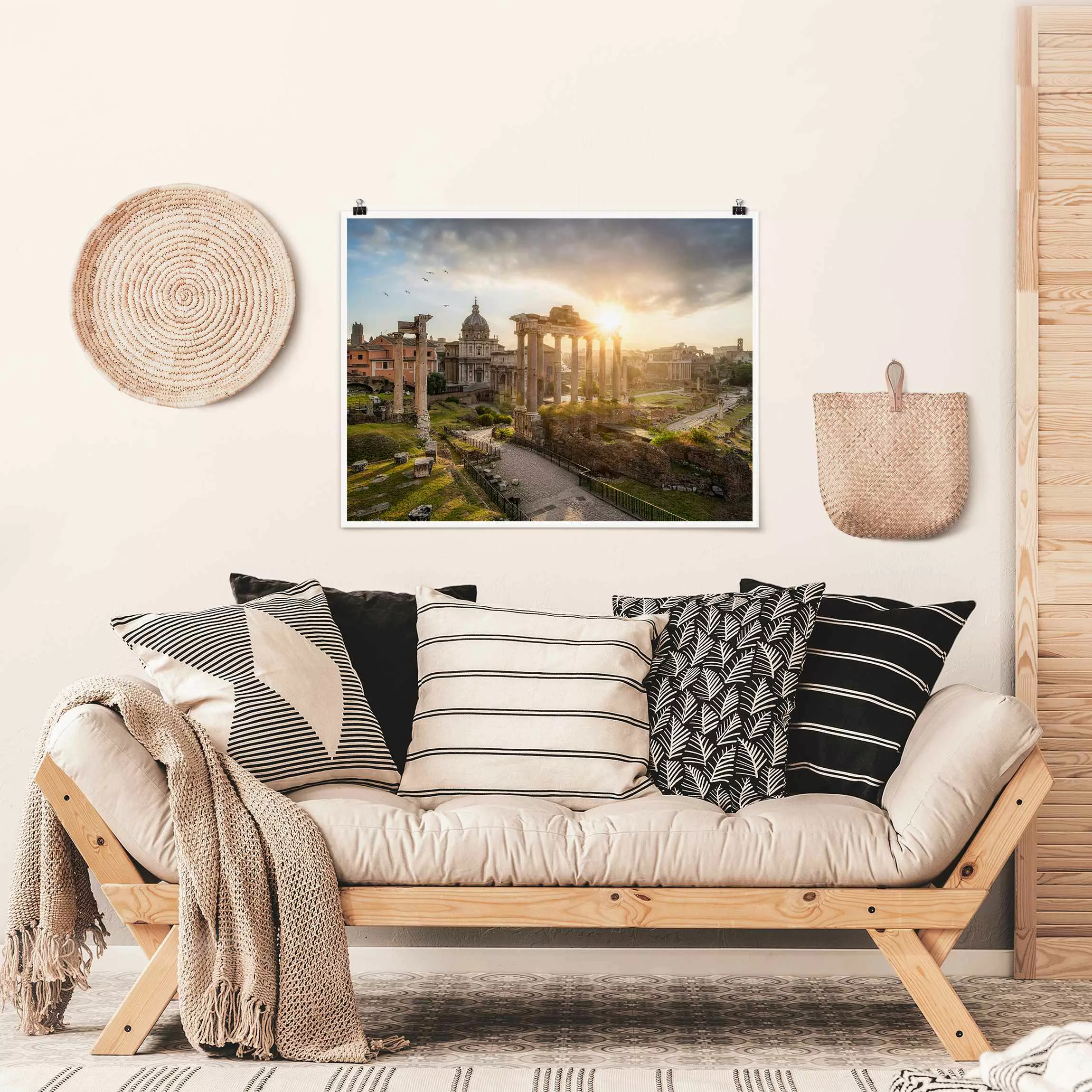 Poster Forum Romanum bei Sonnenaufgang günstig online kaufen