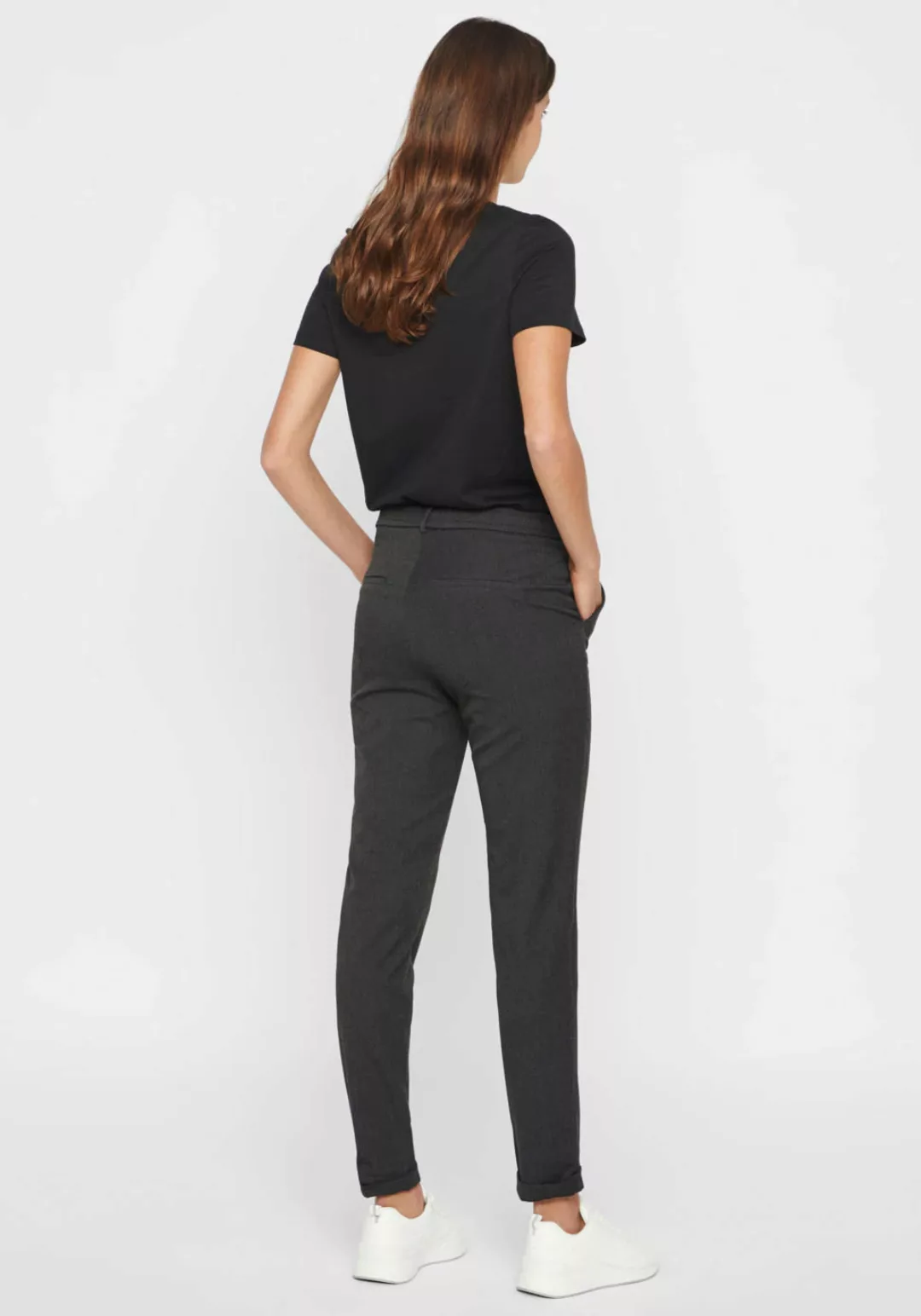 Vero Moda Maya Tailored Hose XL Dark Grey Melange günstig online kaufen