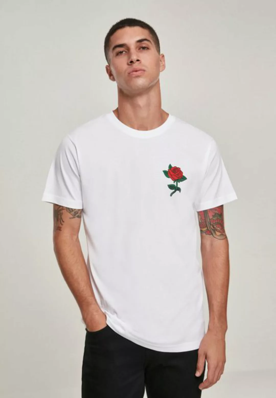 Mister Tee T-Shirt MT557 - Rose Tee white S günstig online kaufen