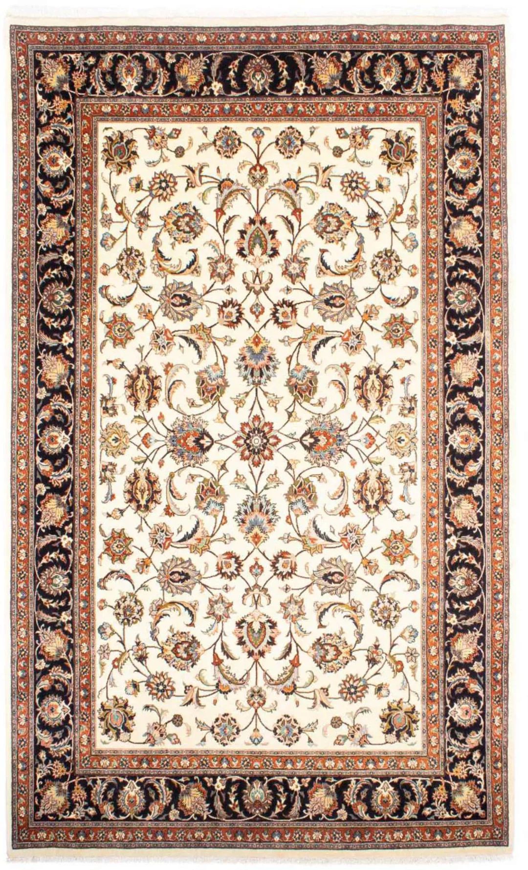 morgenland Wollteppich »Kaschmar Blumenmuster Beige 295 x 200 cm«, rechteck günstig online kaufen