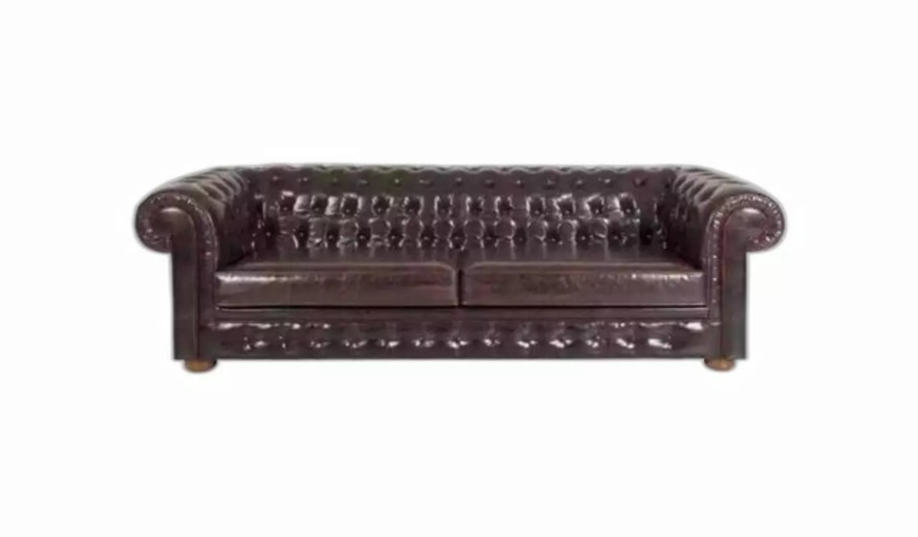 Xlmoebel 3-Sitzer Chesterfield Stil Premium Polster Sitzmöbel Sofa Braun, 1 günstig online kaufen