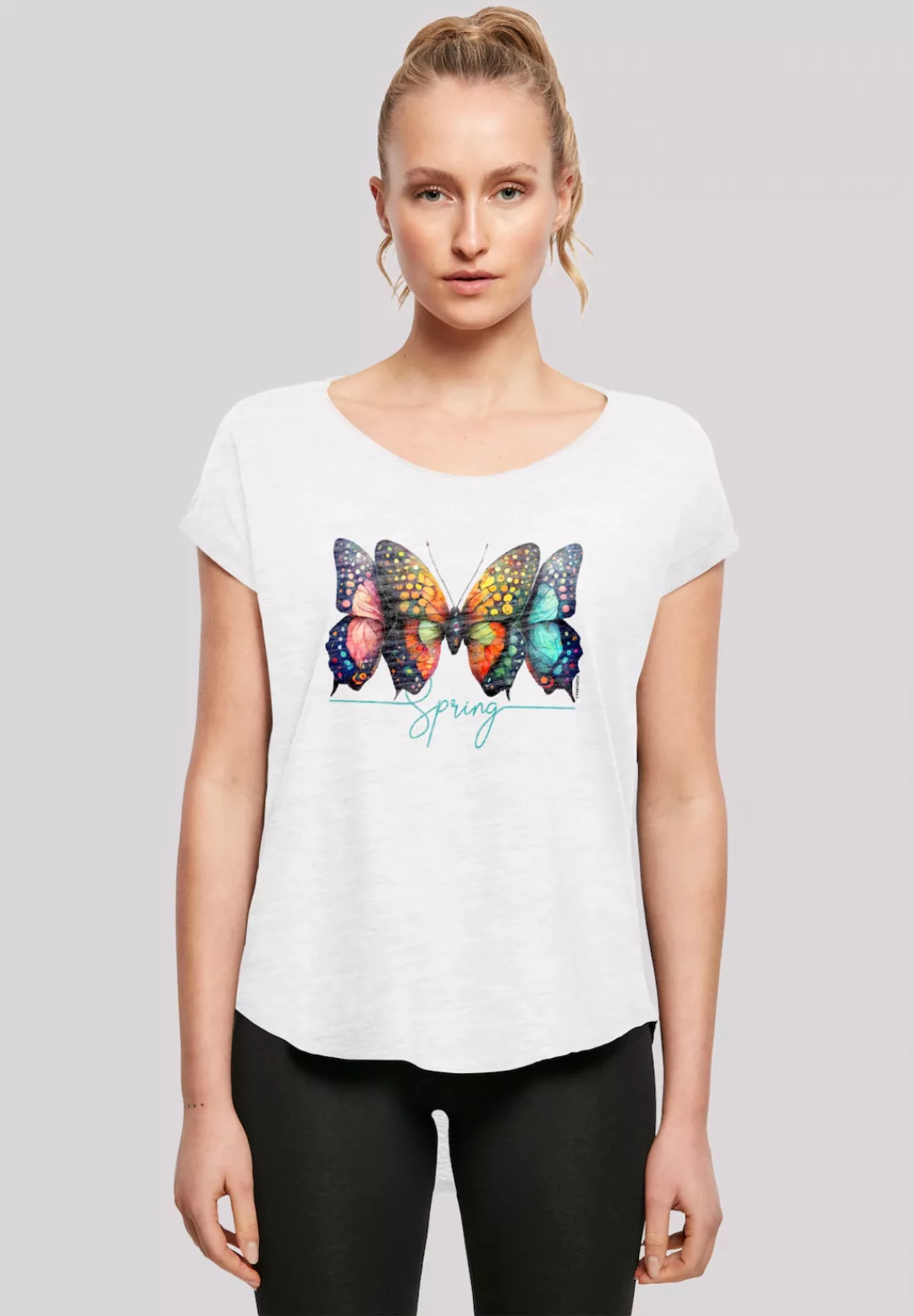 F4NT4STIC T-Shirt "Schmetterling Illusion Long", Print günstig online kaufen