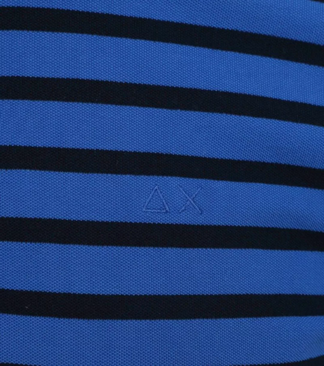Sun68 Poloshirt Streifen Royal Blau - Größe XXL günstig online kaufen