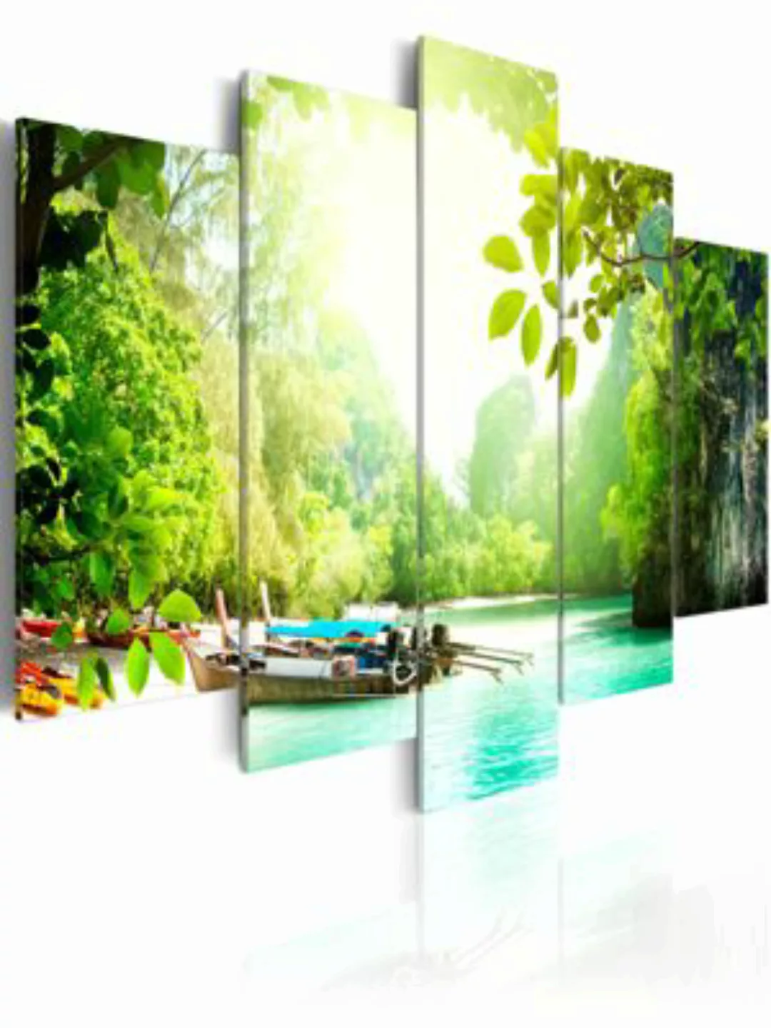 artgeist Wandbild Under the cover of trees mehrfarbig Gr. 200 x 100 günstig online kaufen