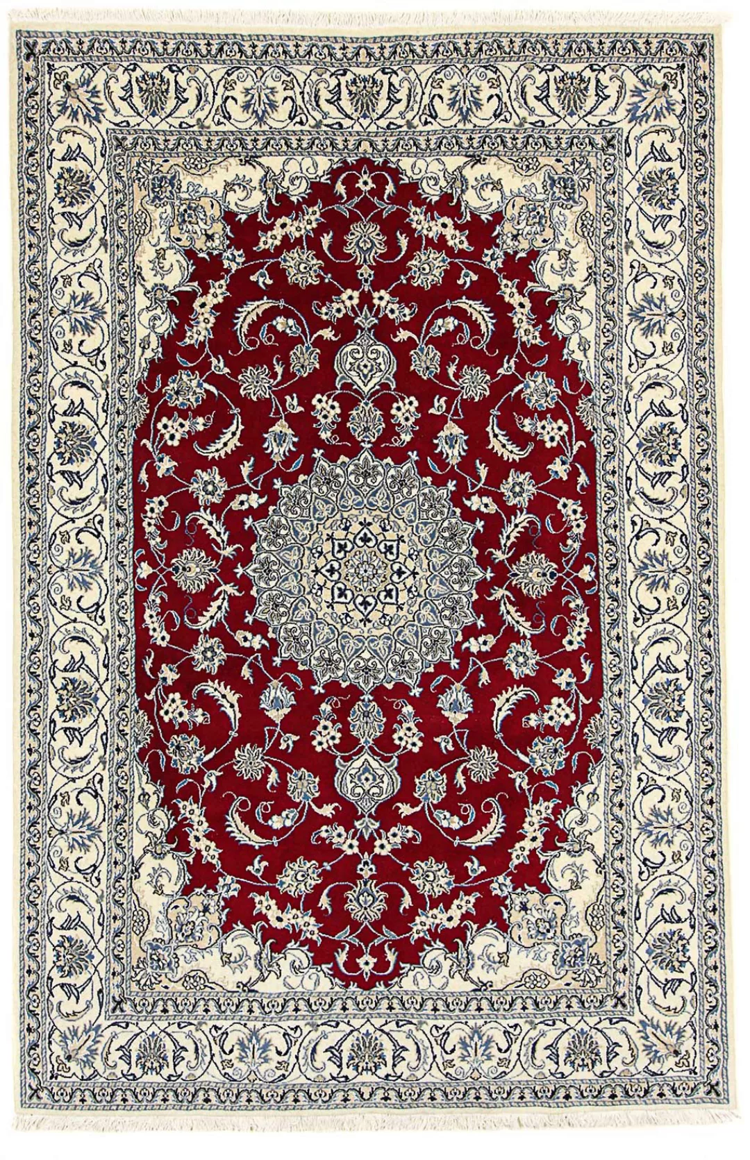 morgenland Orientteppich »Perser - Nain - 295 x 193 cm - dunkelrot«, rechte günstig online kaufen