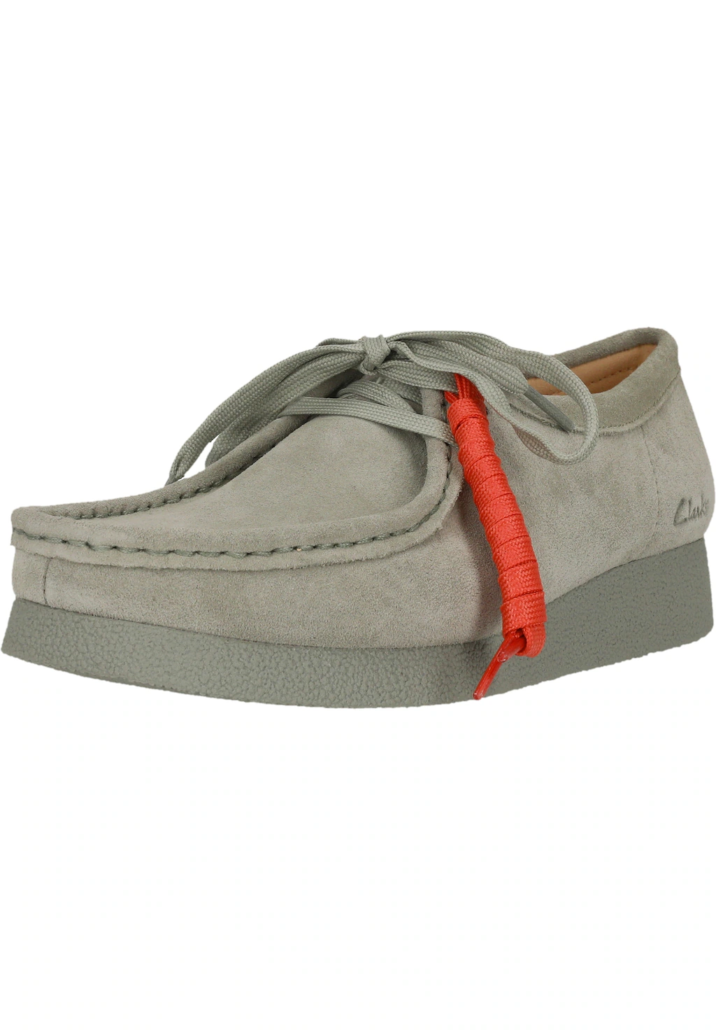 Clarks Schnürschuh "Wallabee", aus zeitlosem Wildleder mit modernen Akzente günstig online kaufen