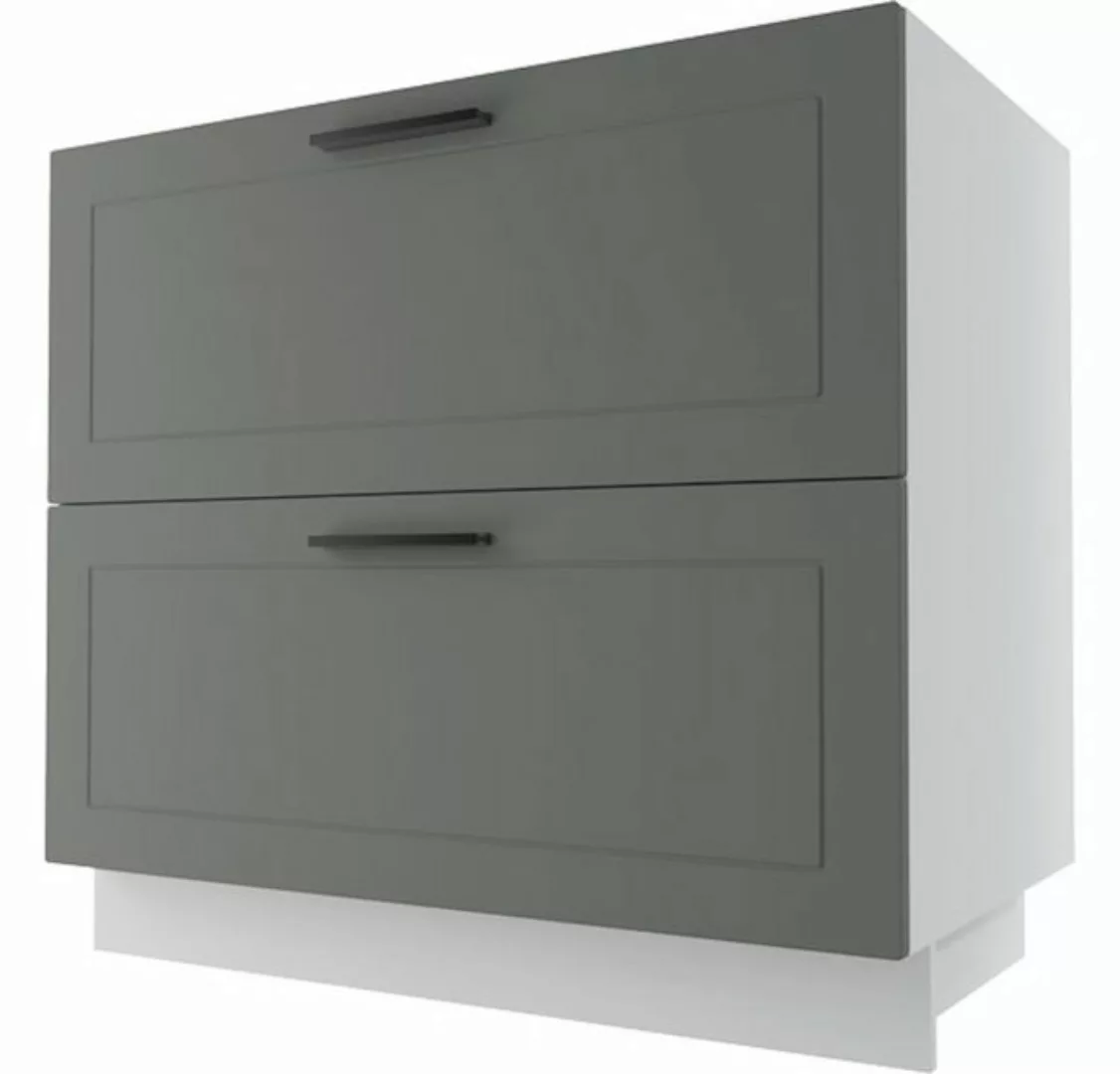 Feldmann-Wohnen Unterschrank Kvantum (Kvantum, 1-St) 90cm Front- & Korpusfa günstig online kaufen