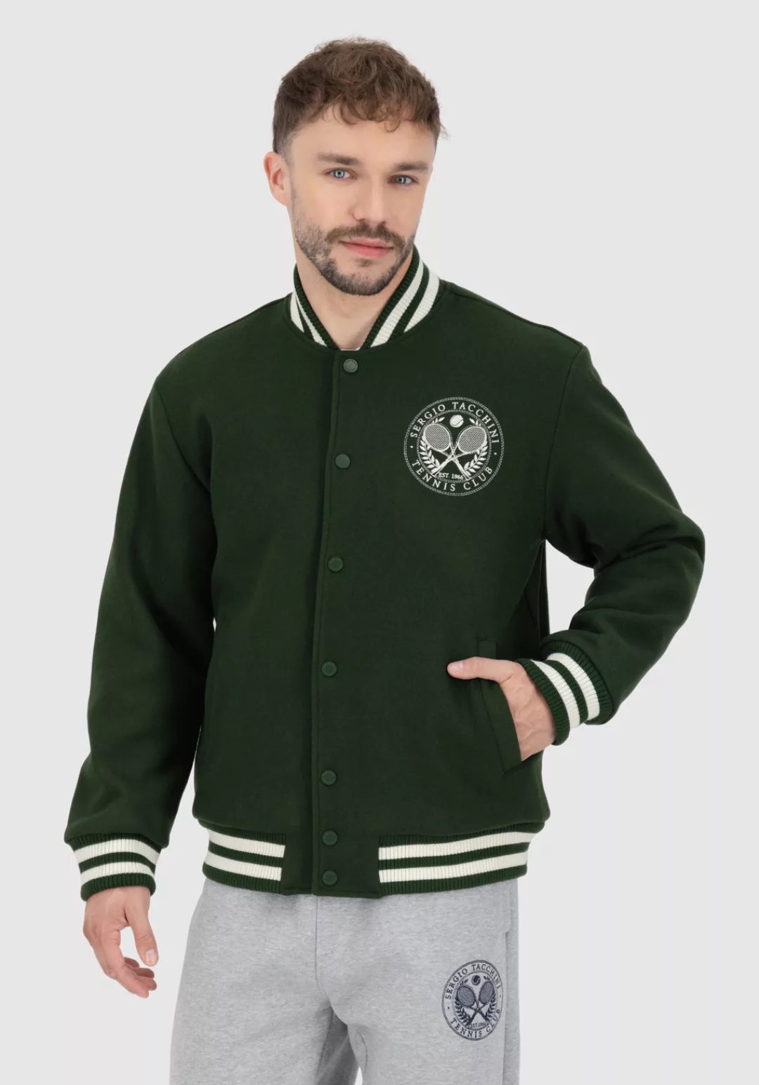 Sergio Tacchini Wolljacke "CIRCOLO COACH JACKET Herren", ohne Kapuze, Überg günstig online kaufen