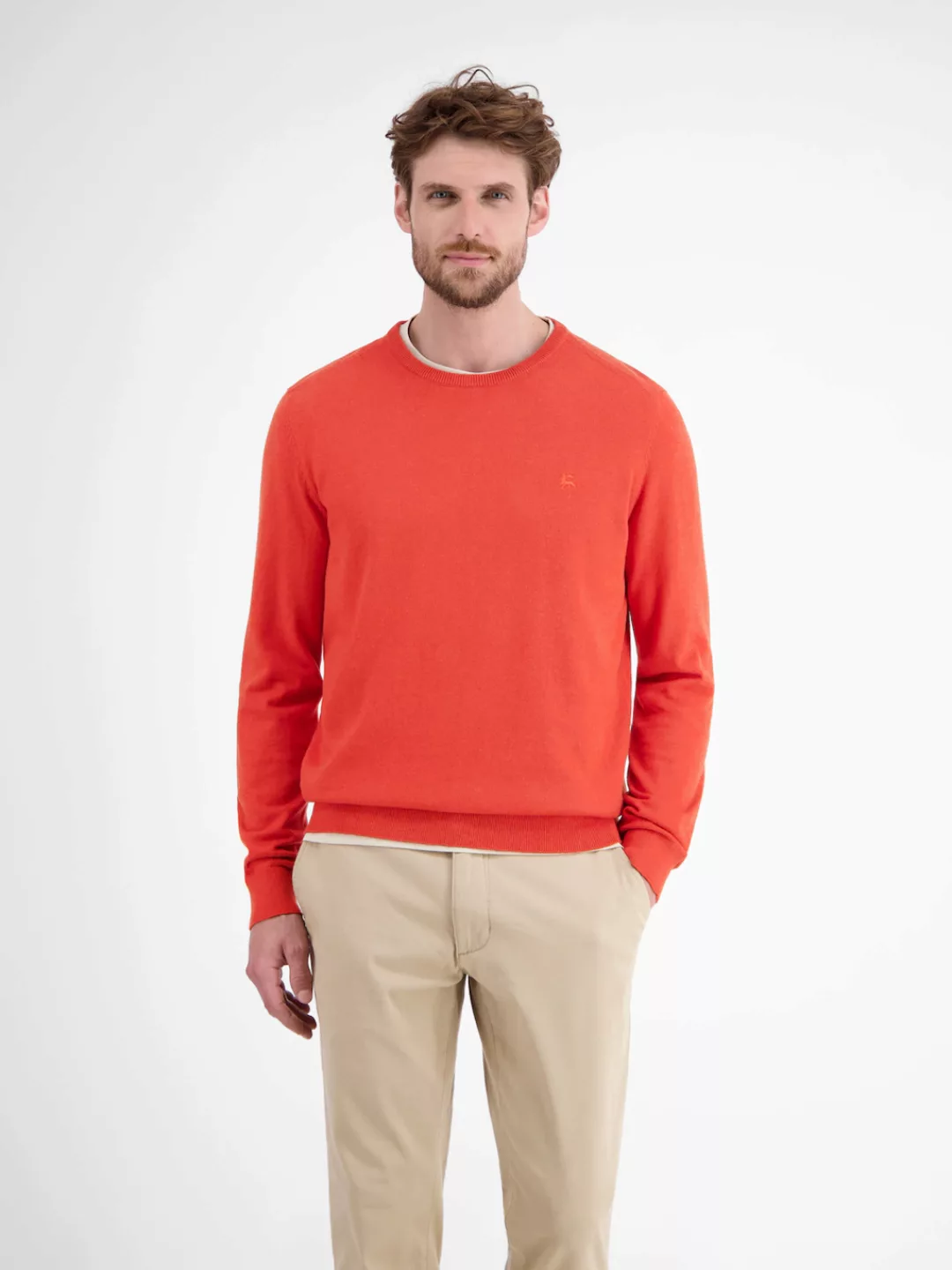 LERROS Strickpullover "LERROS Herren Basic Strickpullover" günstig online kaufen