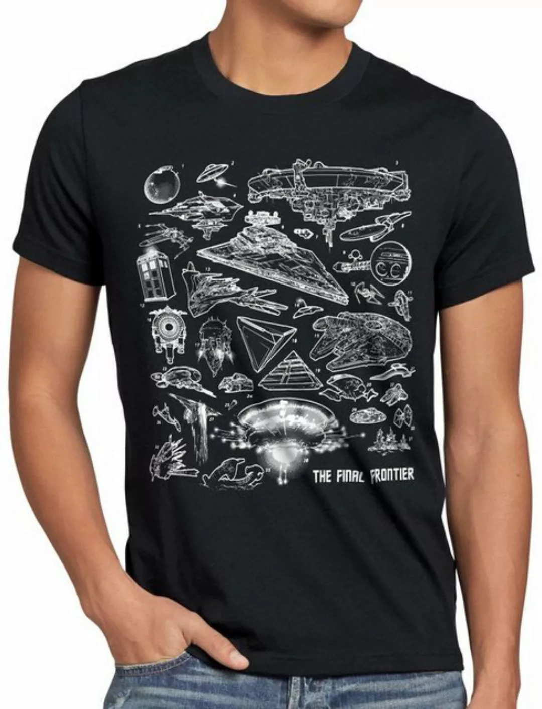 style3 Print-Shirt Herren T-Shirt Space Ships sci-fi T4RD1S Viper günstig online kaufen