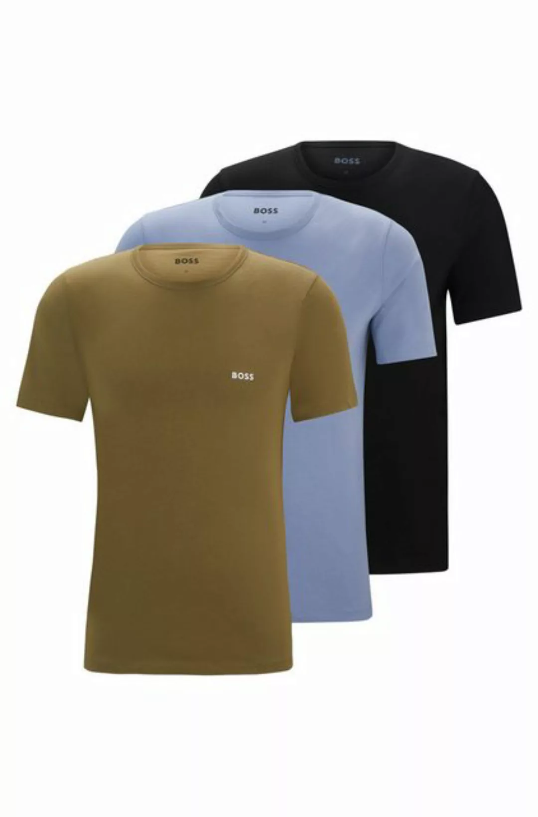 BOSS T-Shirt (3) mit Rundhalsausschnitt günstig online kaufen