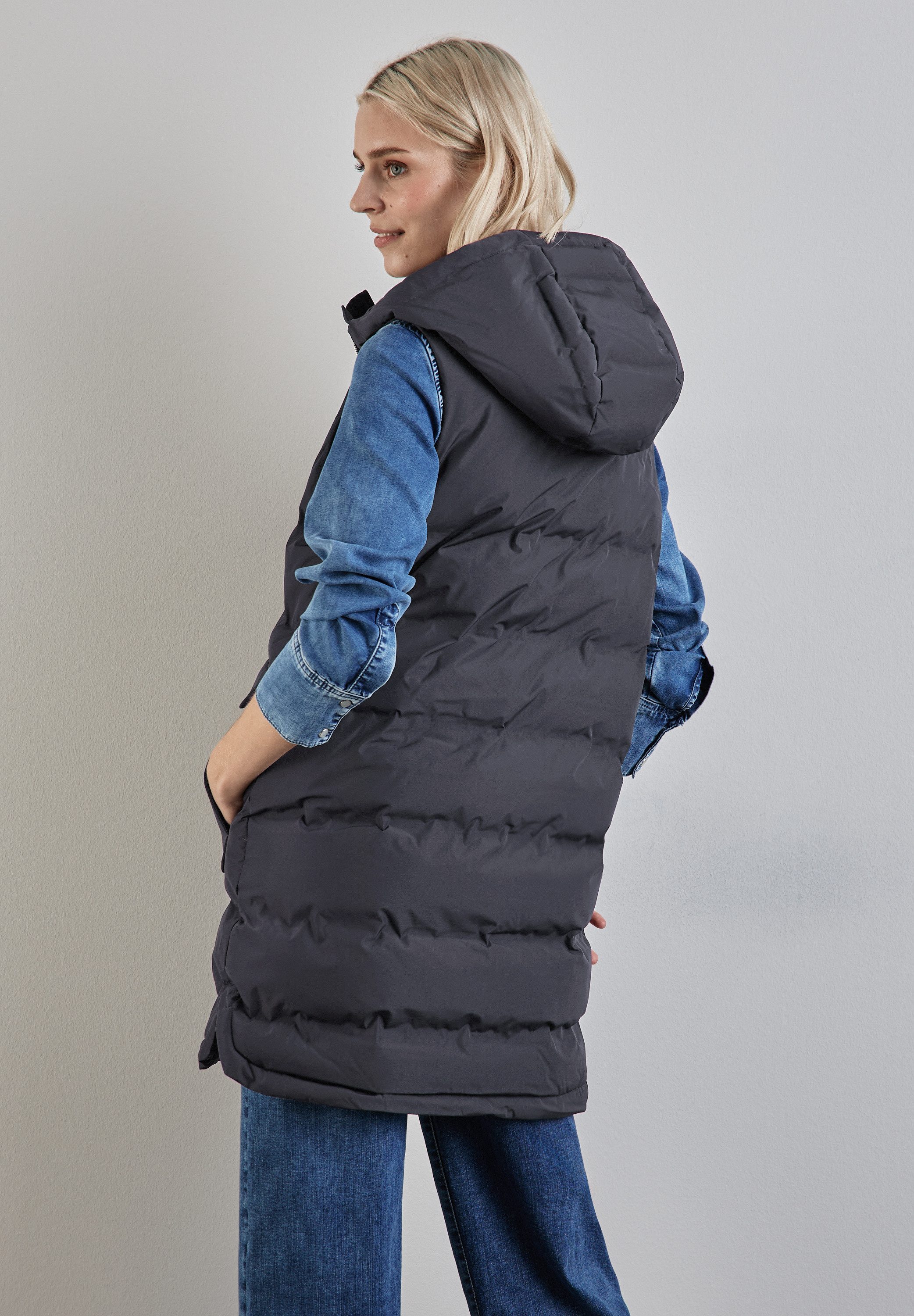 STREET ONE Longweste gesteppt und mit günstig online kaufen