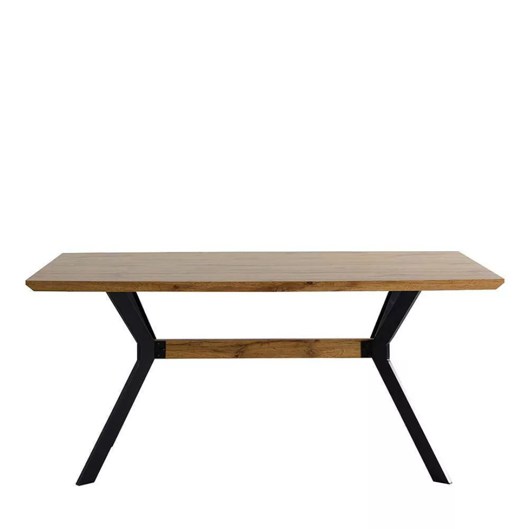 Essplatzgruppe in Grau und Schwarz 160 cm Tisch (fünfteilig) günstig online kaufen