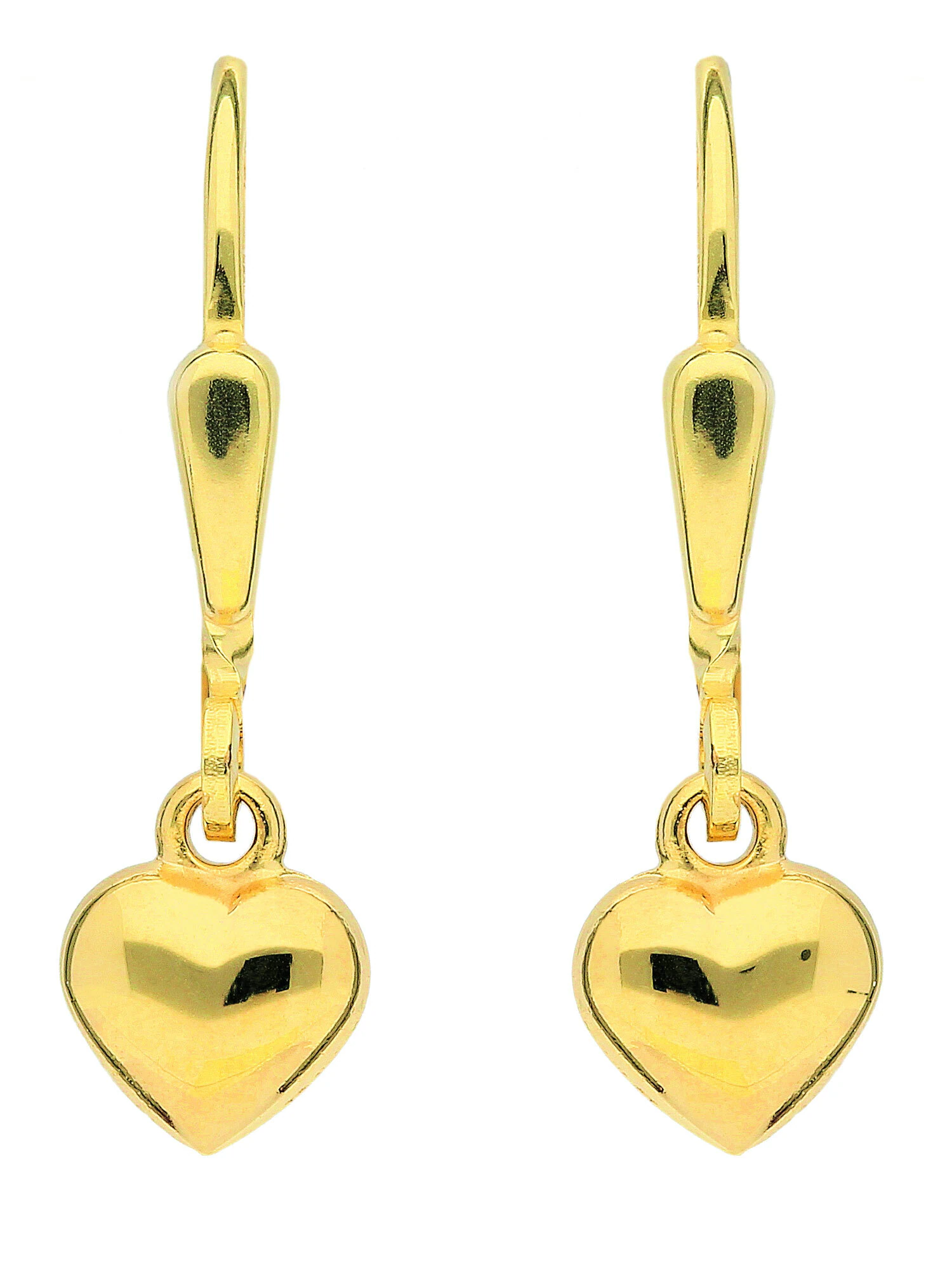 Adelia´s Paar Ohrhänger "333 Gold Ohrringe Ohrhänger Herz", Goldschmuck für günstig online kaufen