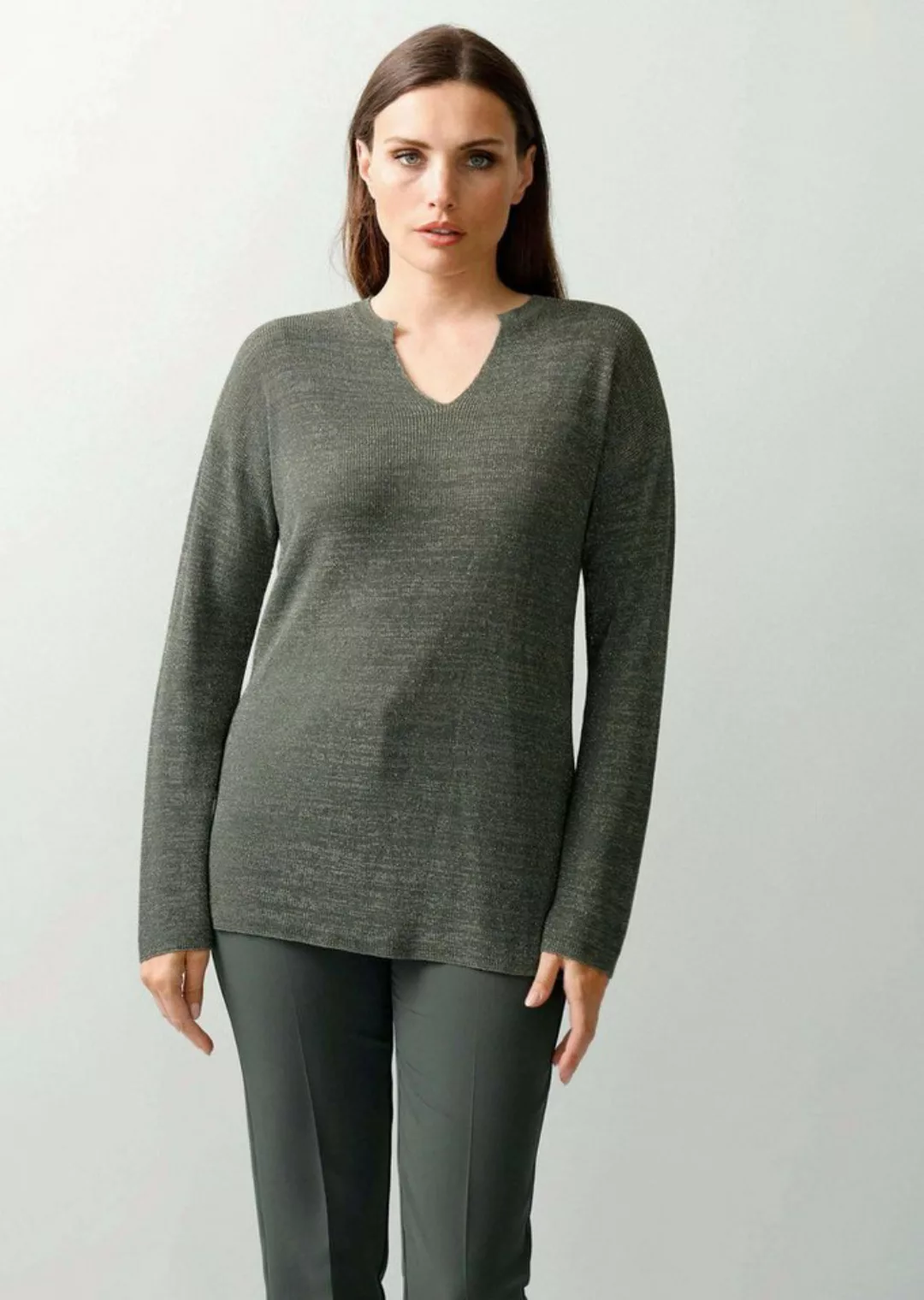 Alba Moda Strickpullover Pullover mit Effektgarn günstig online kaufen