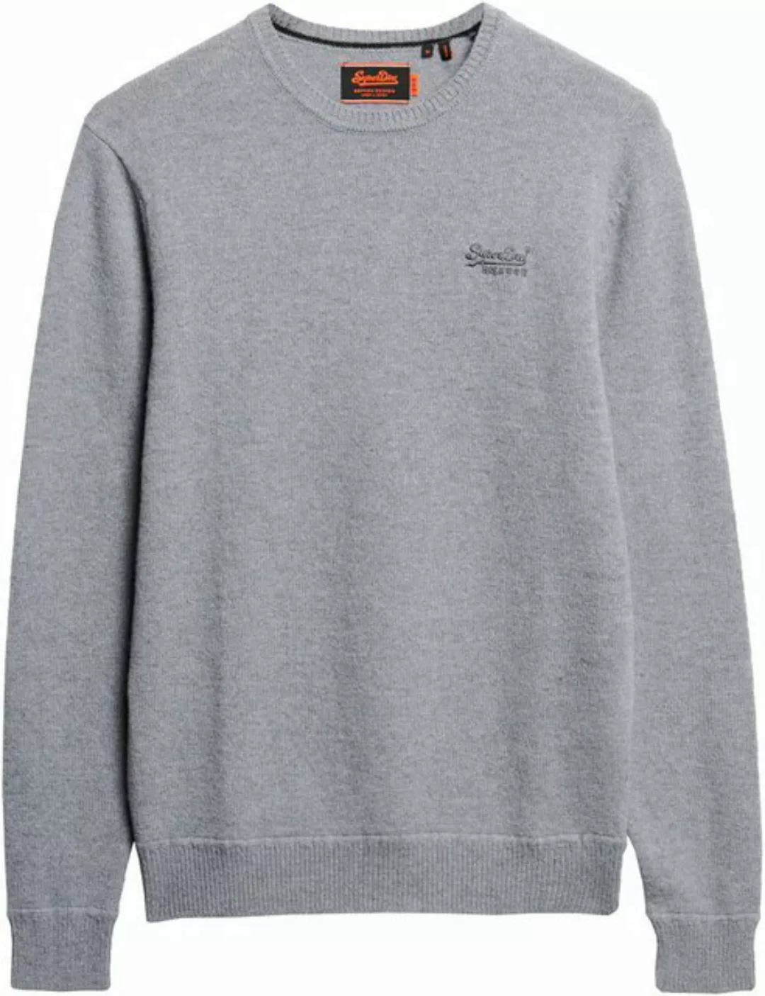 Superdry Rundhalspullover ESSENTIAL SLIM FIT CREW JUMPER günstig online kaufen