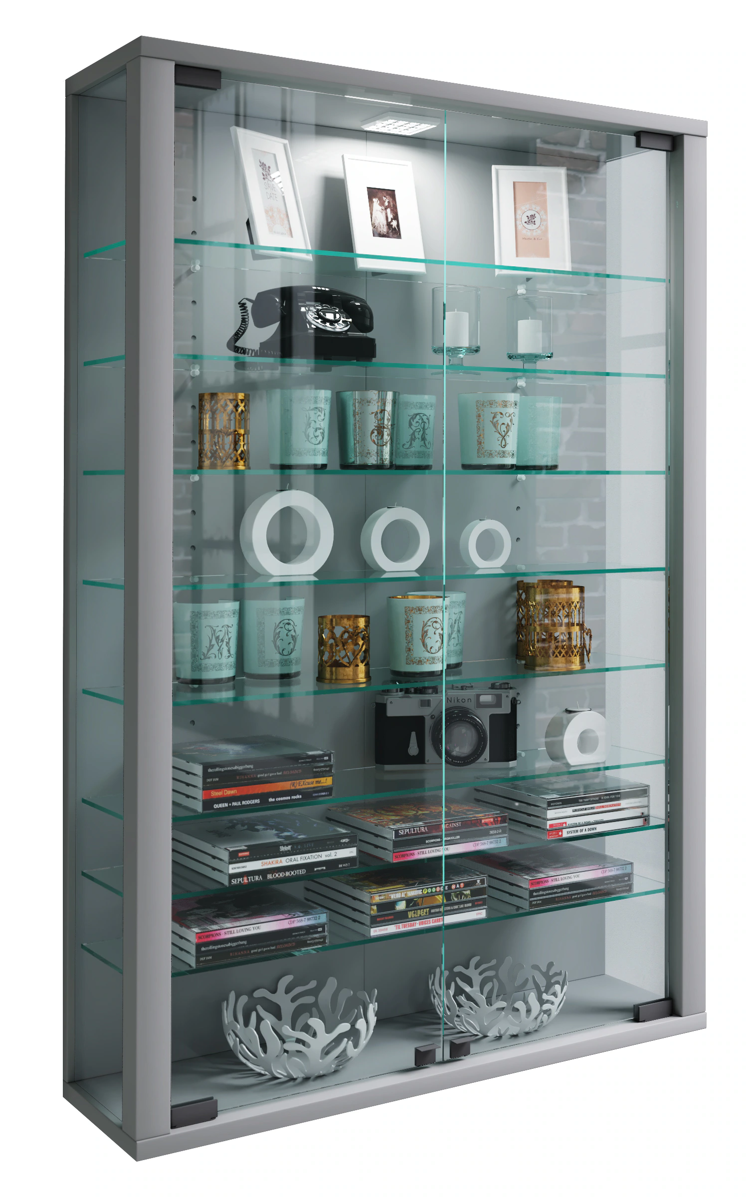 VCM Wandregal "VCM Glasvitrine hängend  Vitrine Glas mit ESG-Sicherheitsgla günstig online kaufen