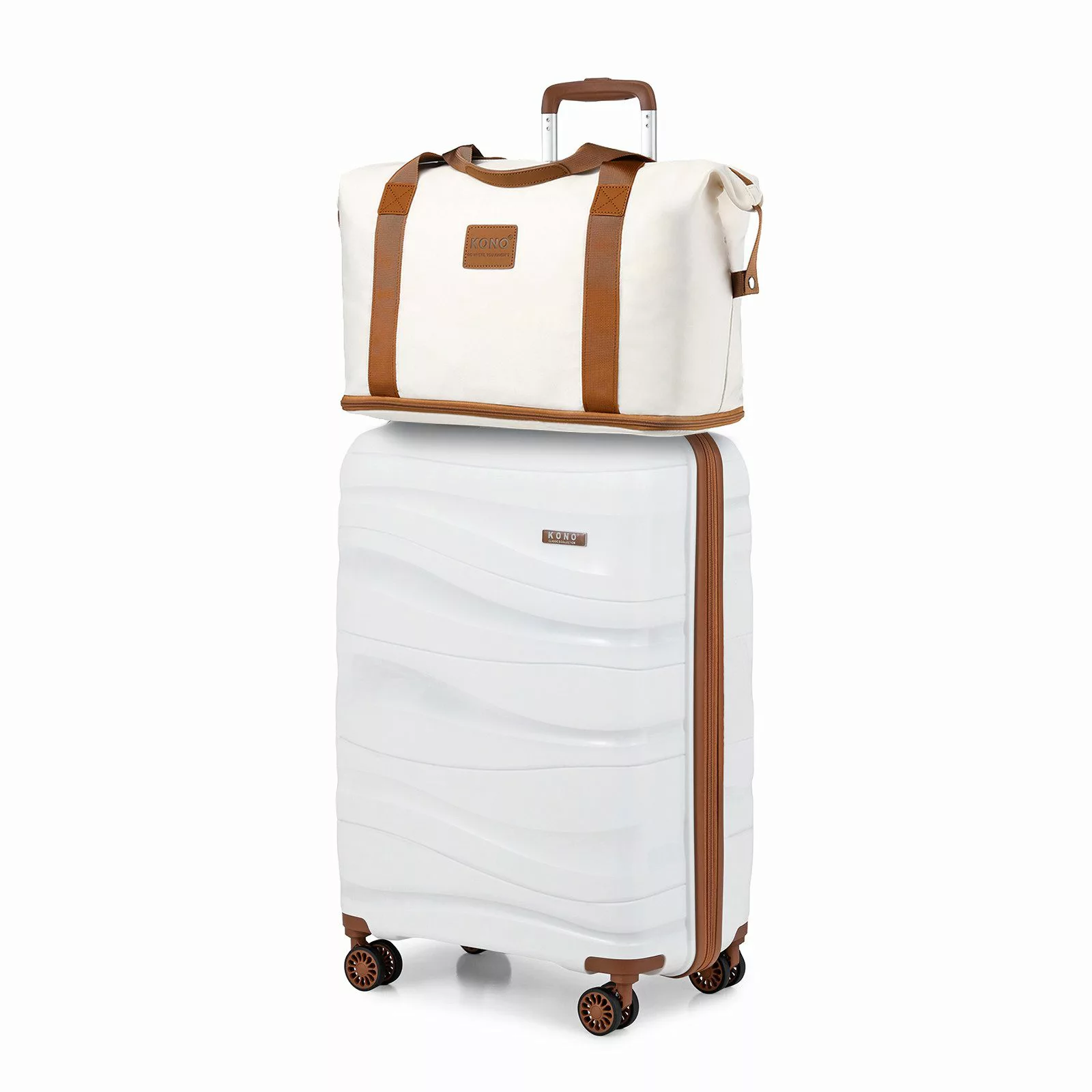 KONO Handgepäck-Trolley Leicht Hartschalenkoffer Reisekoffer mit günstig online kaufen