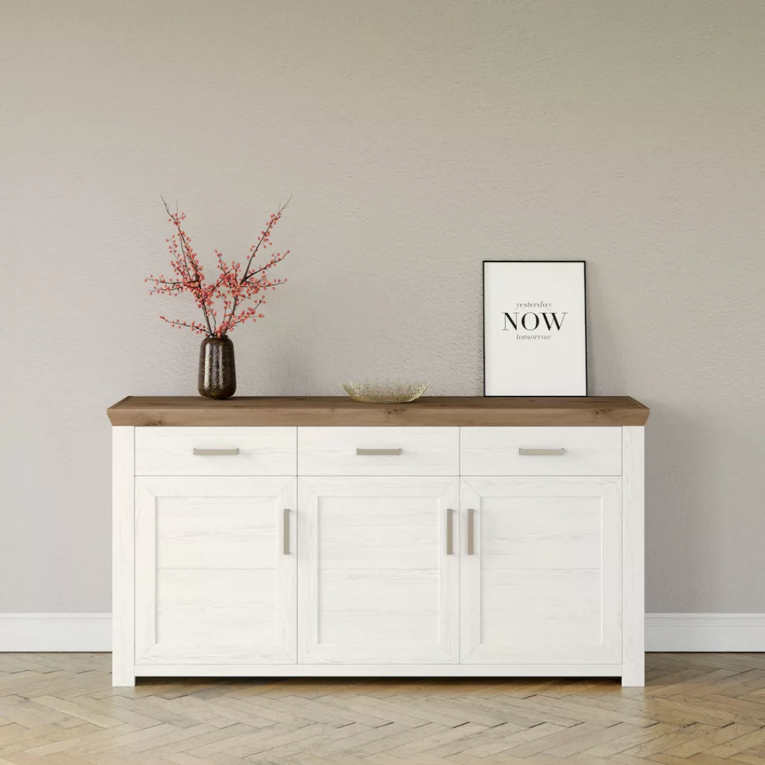 set one by Musterring Sideboard "York", Typ 52, in 3 Farbvarianten, Landhau günstig online kaufen