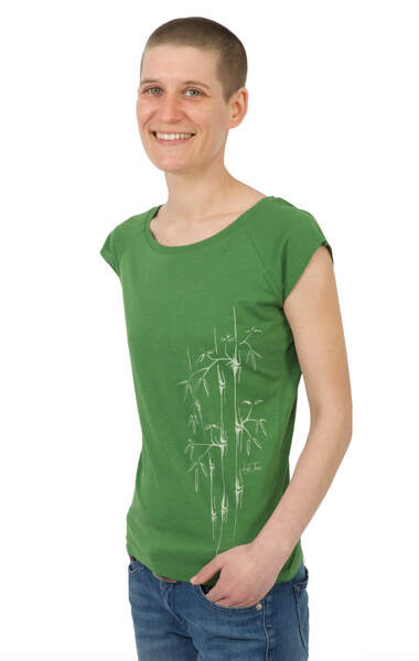 Bambus Shirt Fairwear Für Damen "Bamboo" In Leaf Green günstig online kaufen