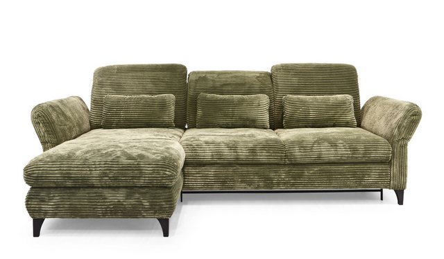 Hygger Möbelhaus Ecksofa Eva Schlafcouch, Sofa Cord L-Form 253 x190 cm, Wah günstig online kaufen